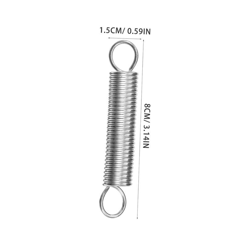 Unomor 20Pcs Stainless Steel Compression Springs Hook Ends 10mm Length 1mm Wire Diameter - Image 2